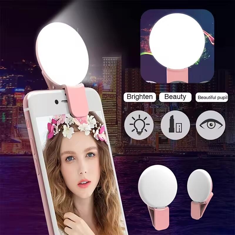 Mobile Tech Accessories - ไฟ LED พกพา ไฟเซลฟี่ขนาดเล็กสำหรับโทรศัพท์มือถือ ปรับได้ ใช้ได้กับสมาร์ทโฟนทุกรุ่น