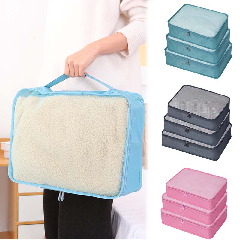 Tech Accessories Travel Bag - 1/3 ชิ้น กระเป๋าจัดเก็บสัมภาระแบบพับได้สำหรับเดินทาง กระเป๋าเก็บของอเนกประสงค์ กันน้ำ กระเป๋าเดินทางแบบพกพา