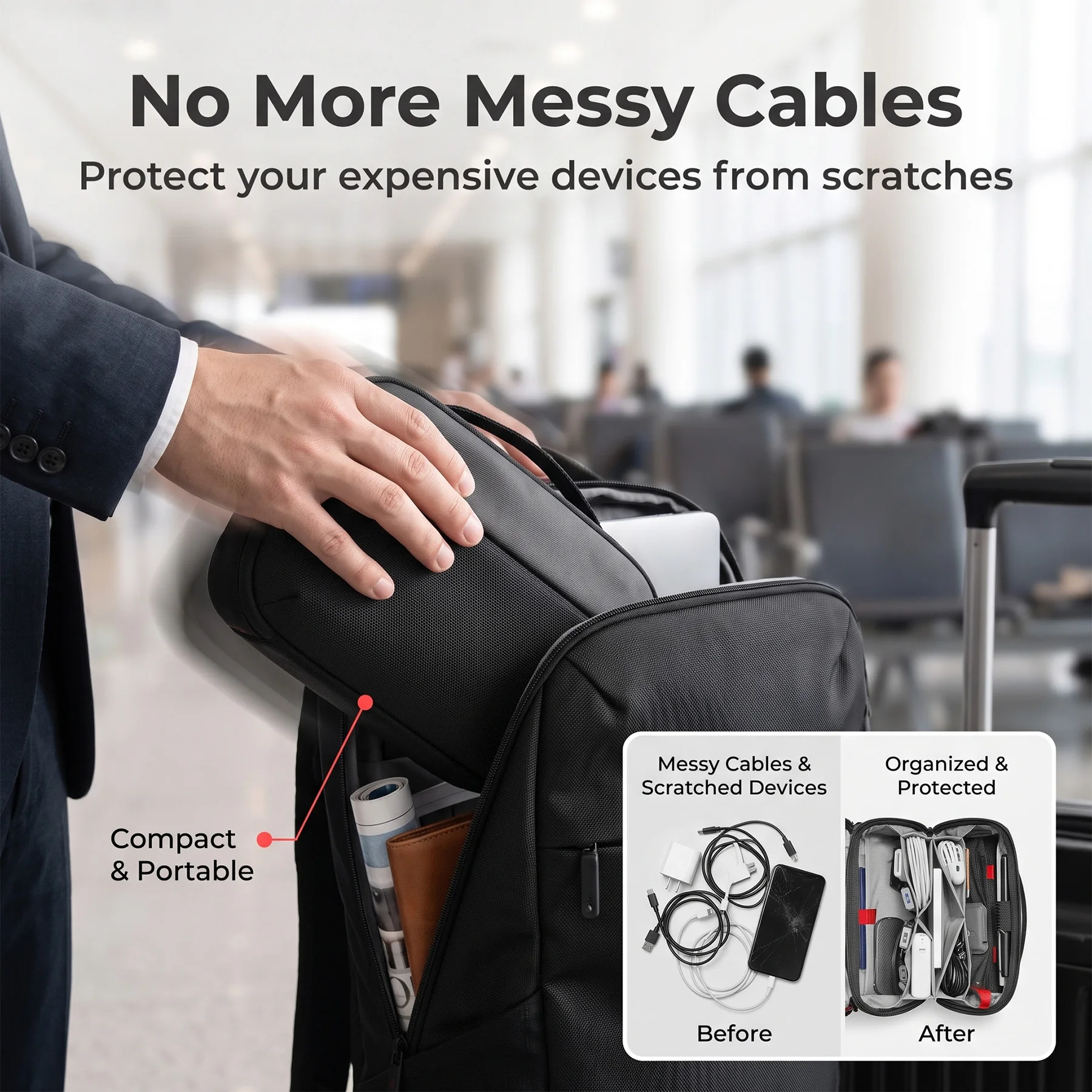 กระเป๋าจัดระเบียบอุปกรณ์เทคโนโ - Tech Accessories Shop บทวิจารณ์และราคา