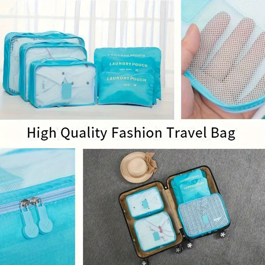 6 ชิ้น Travel Organizer กระเป๋ - Tech Accessories Travel Bag บทวิจารณ์และราคา