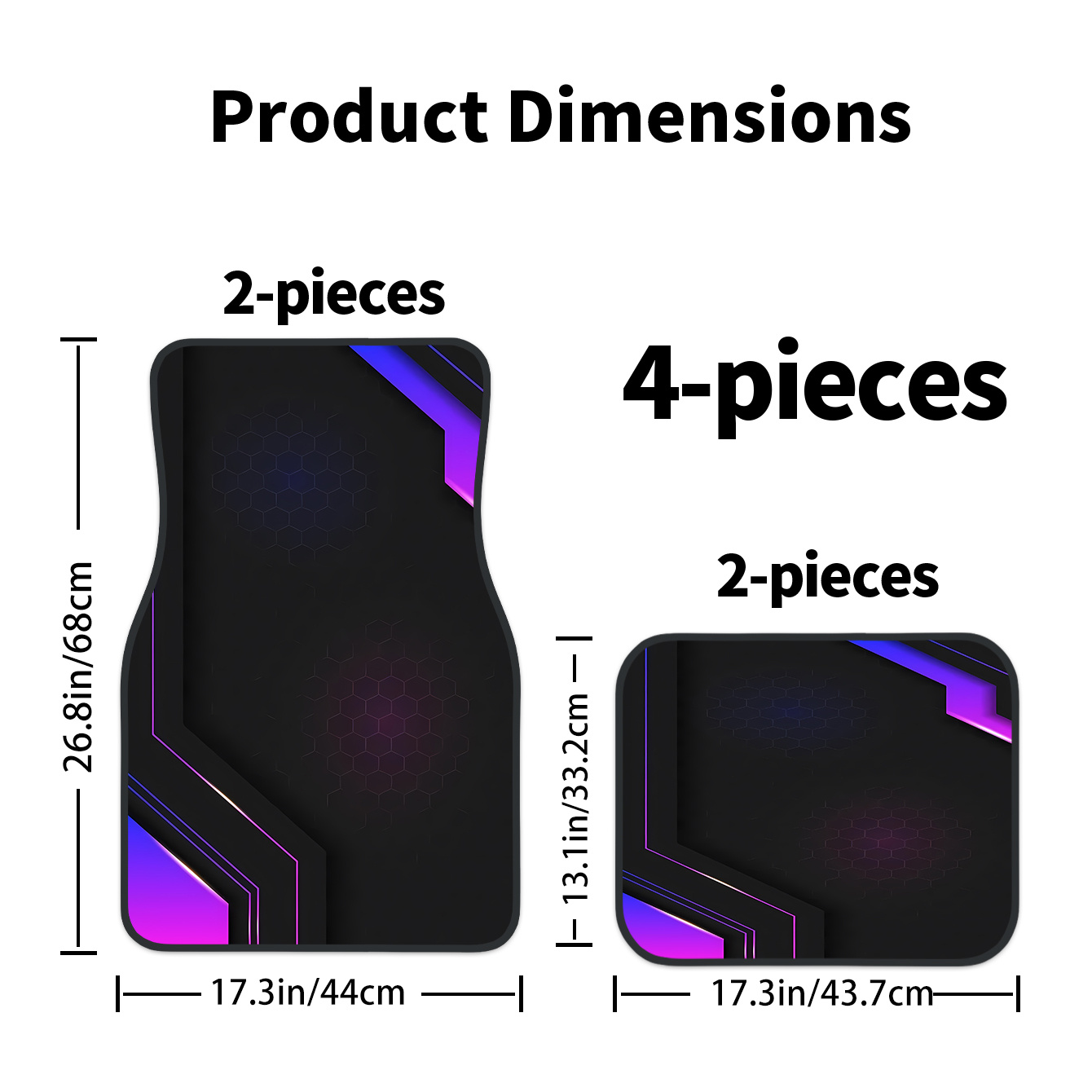 แผ่นรองพื้นรถยนต์ลายเรขาคณิตไฮ - Tech Accessories Luxury บทวิจารณ์และราคา