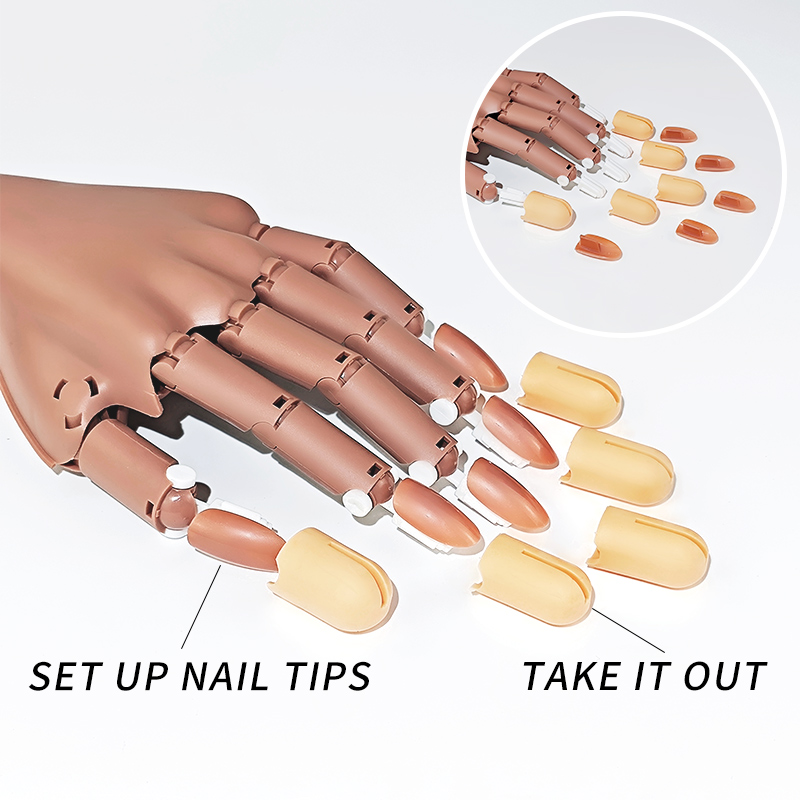 มือฝึกทำเล็บปลอม แบบมีข้อต่อขย - Tech Accessories Shop บทวิจารณ์และราคา