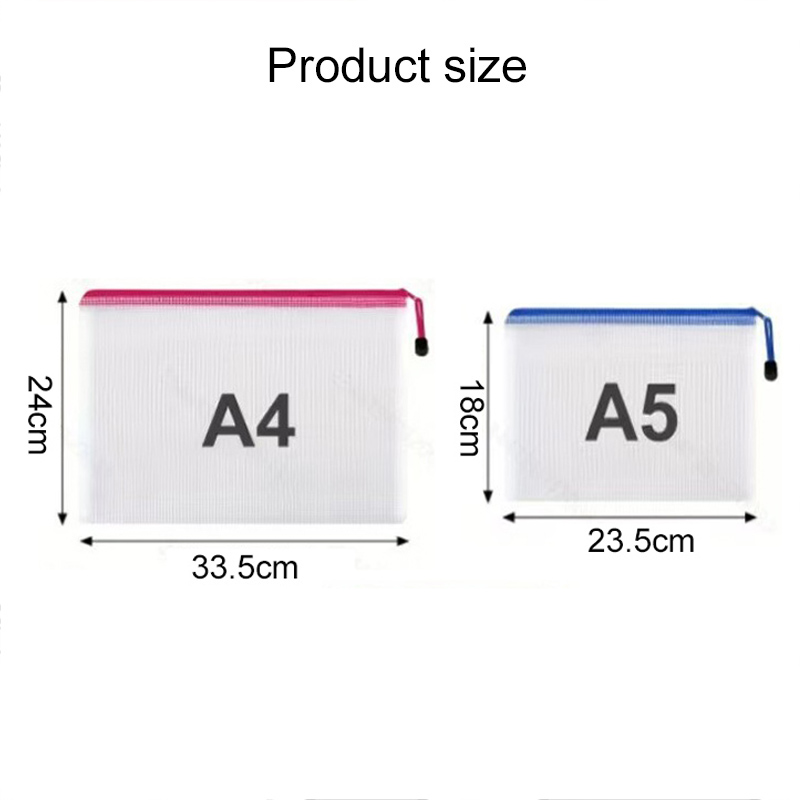 5/20PCS A4/A5 กระเป๋าซิปตาข่าย - Tech Accessories Travel Bag บทวิจารณ์และราคา