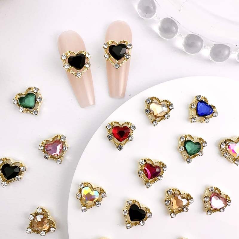 10pcs Luxury Alloy เล็บ Charms - Y2K Tech Accessories บทวิจารณ์และราคา